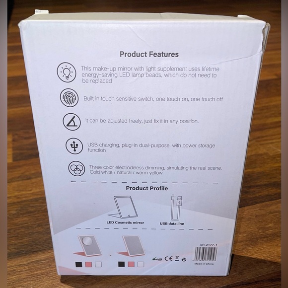 Travel vanity mirror - Picture 3 of 8